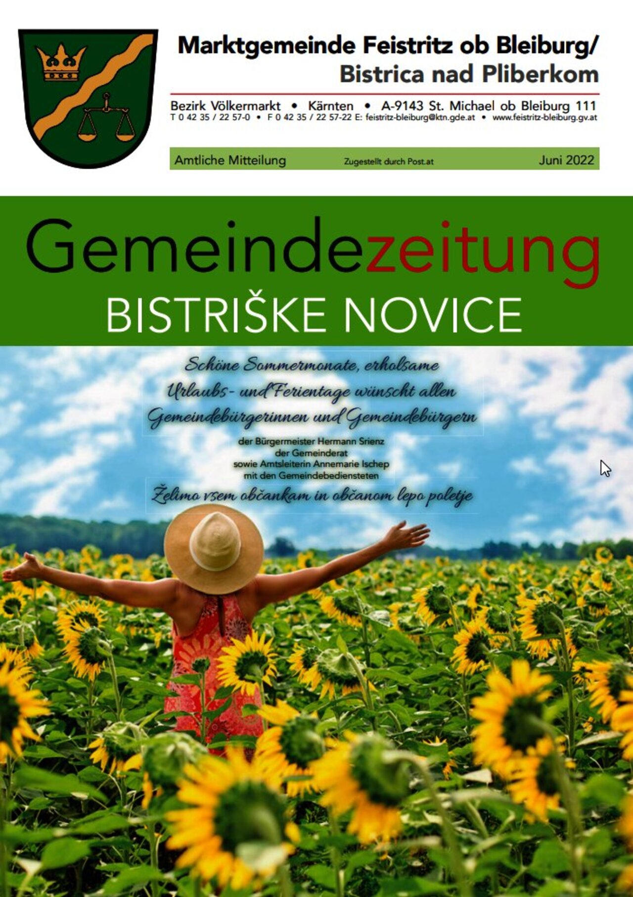 Gemeindenachrichten Sommer 2022 Titelbild