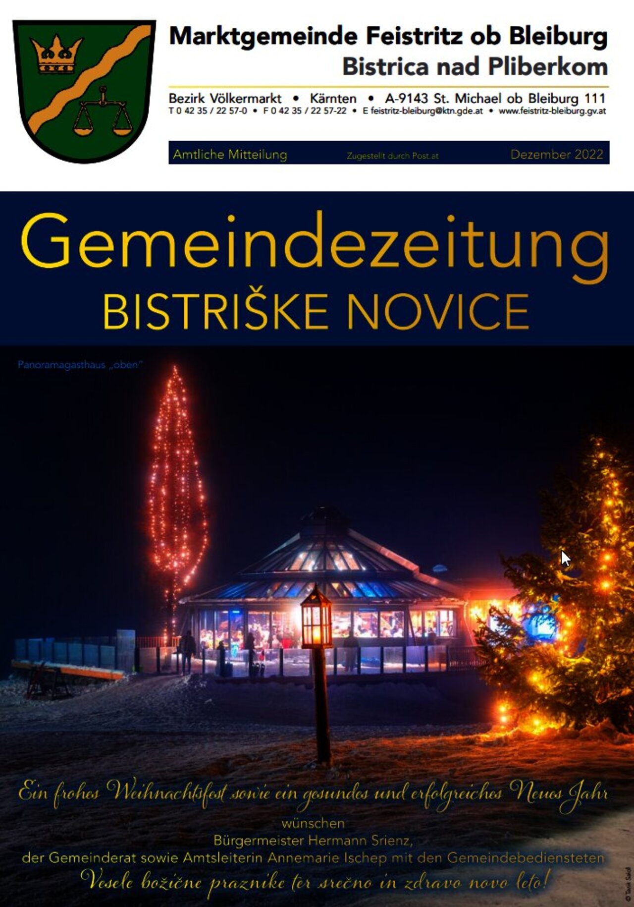Gemeindenachrichten Winter 2022 Titelbild