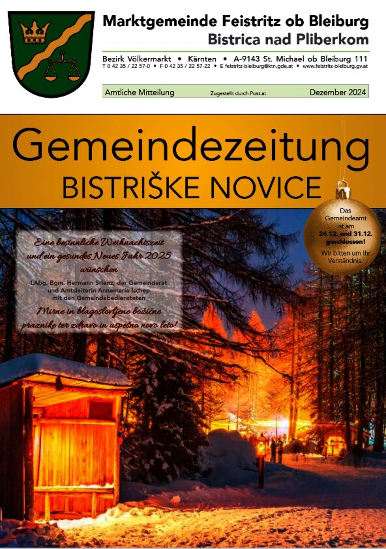 Gemeindenachrichten Winter 2024 Titelbild