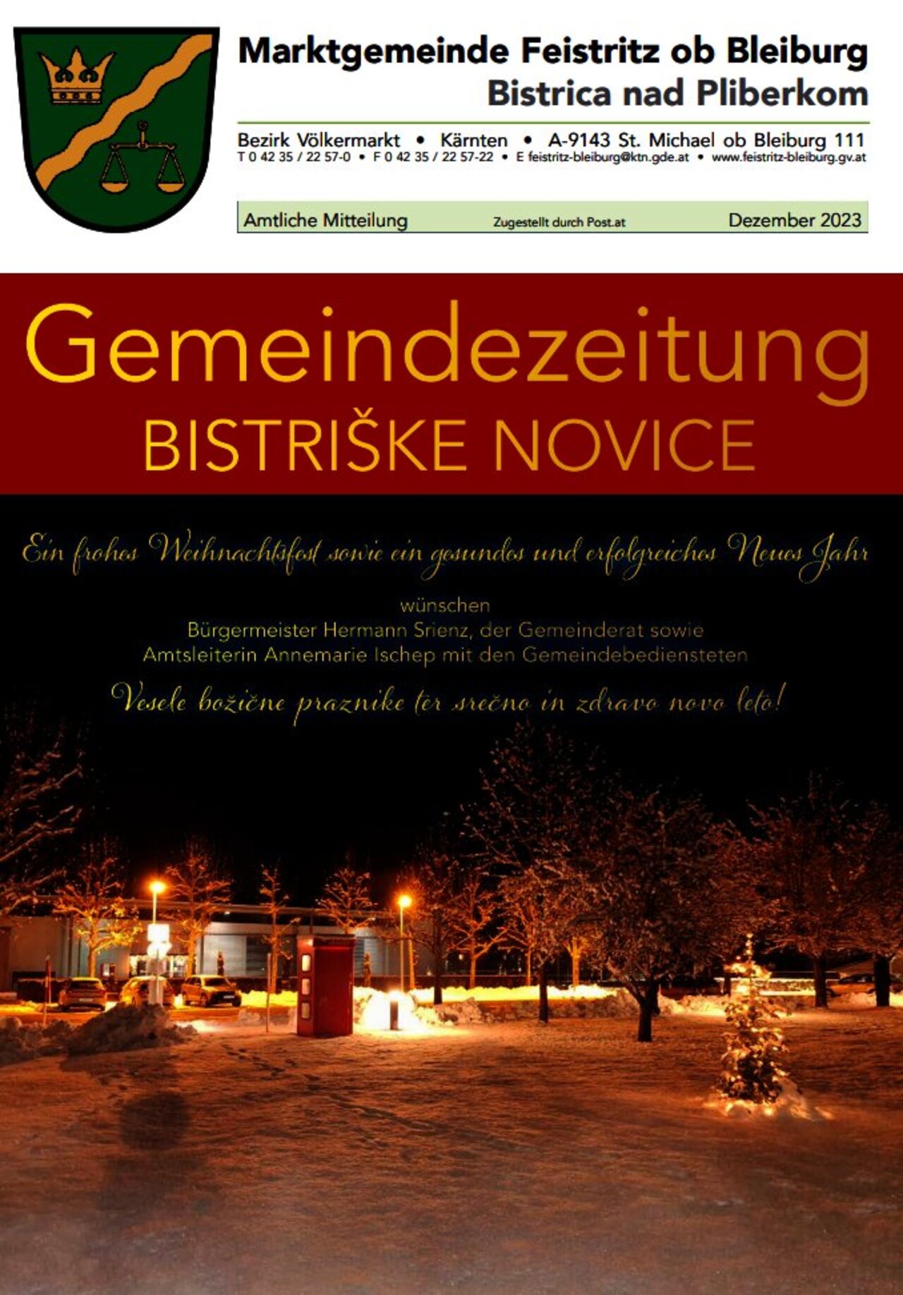 Gemeindenachrichten Winter 2023 Titelbild