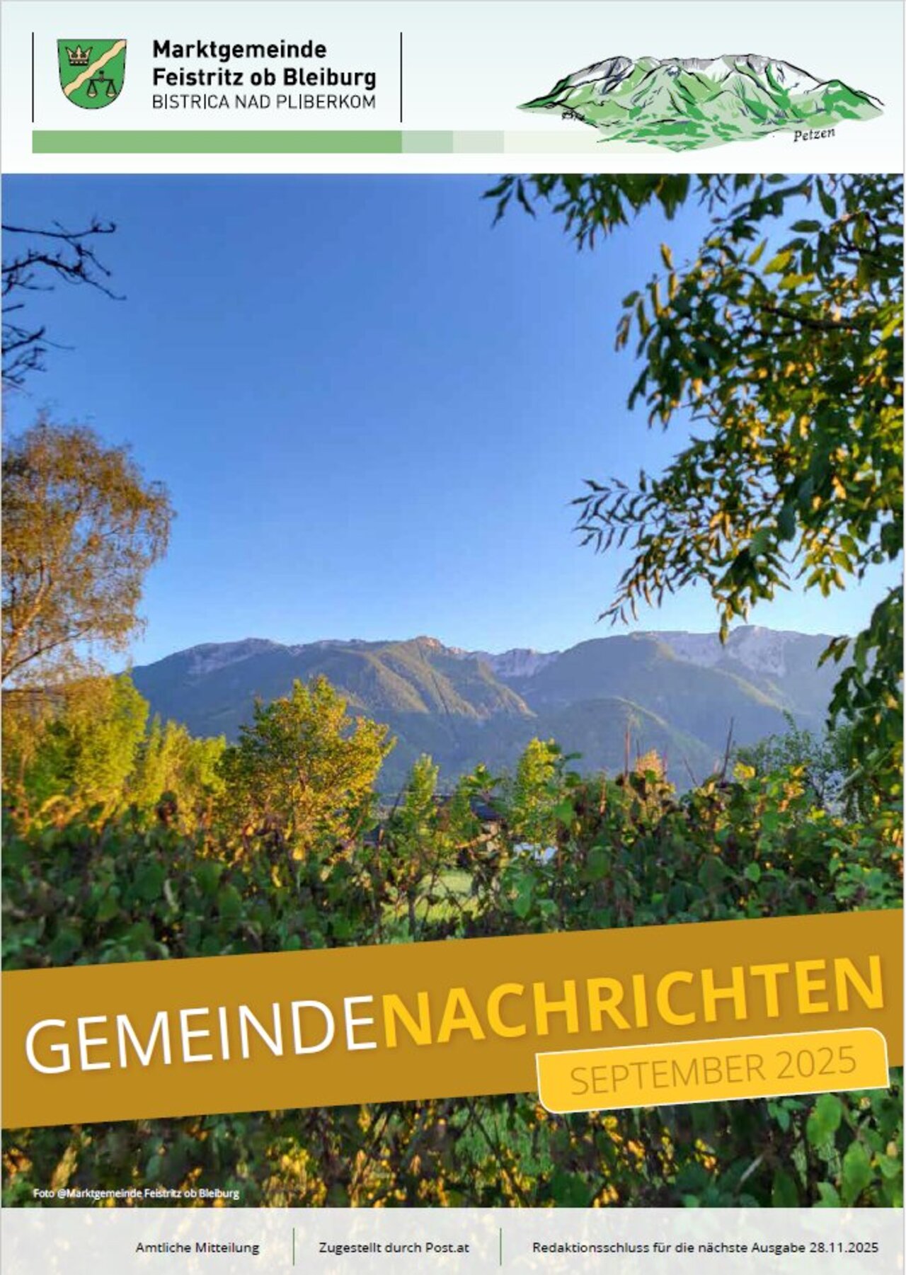 Gemeindenachrichten Herbst 2025 Titelbild
