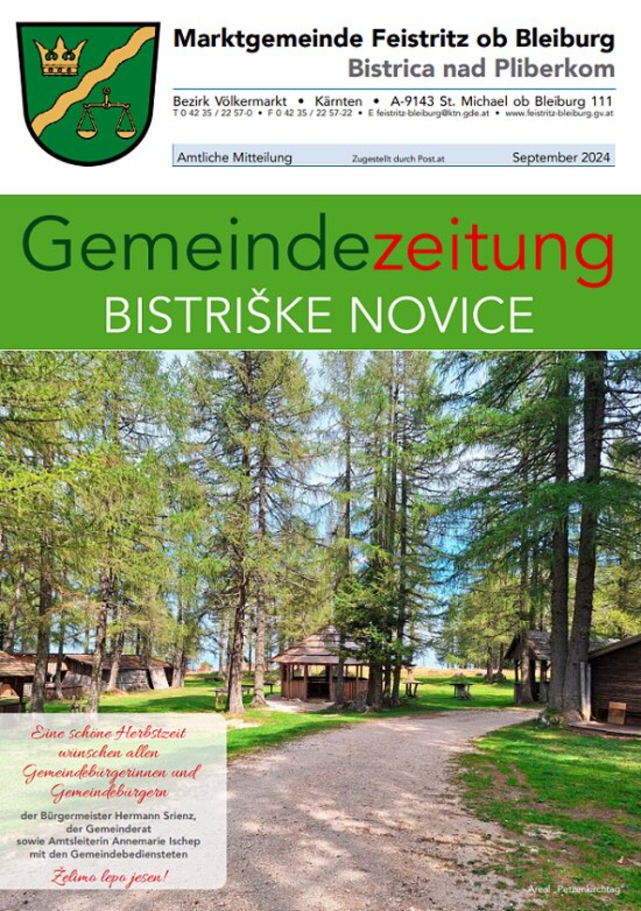 Gemeindenachrichten Herbst 2024 Titelbild