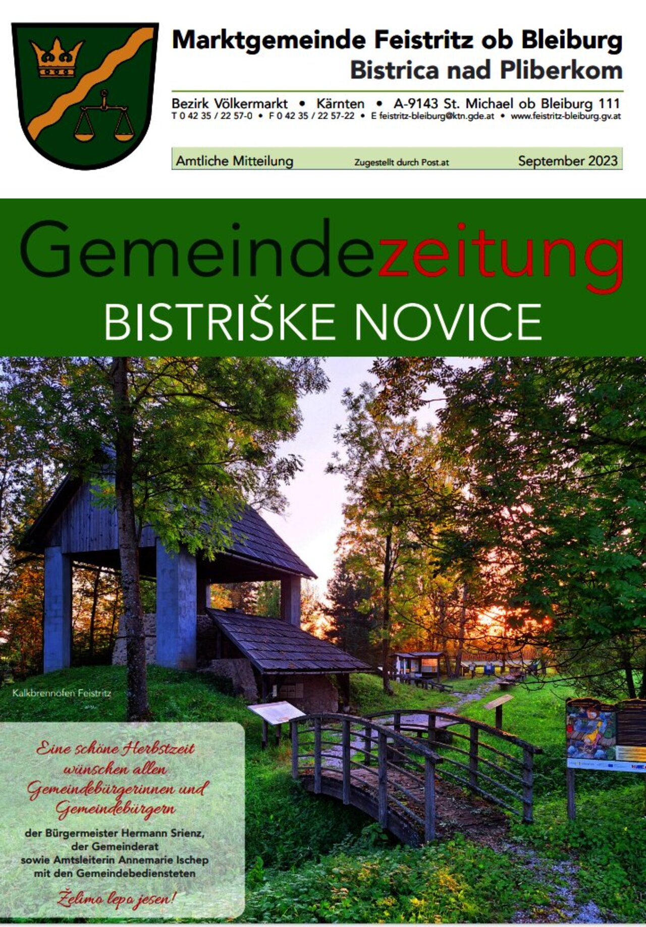 Gemeindenachrichten Herbst 2023 Titelbild